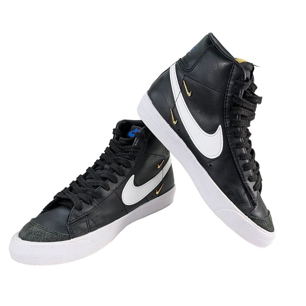 Nike Blazer Mid ‘77 SE Women’s Sisterhood Size 7 Black Metallic Gold Great Cond